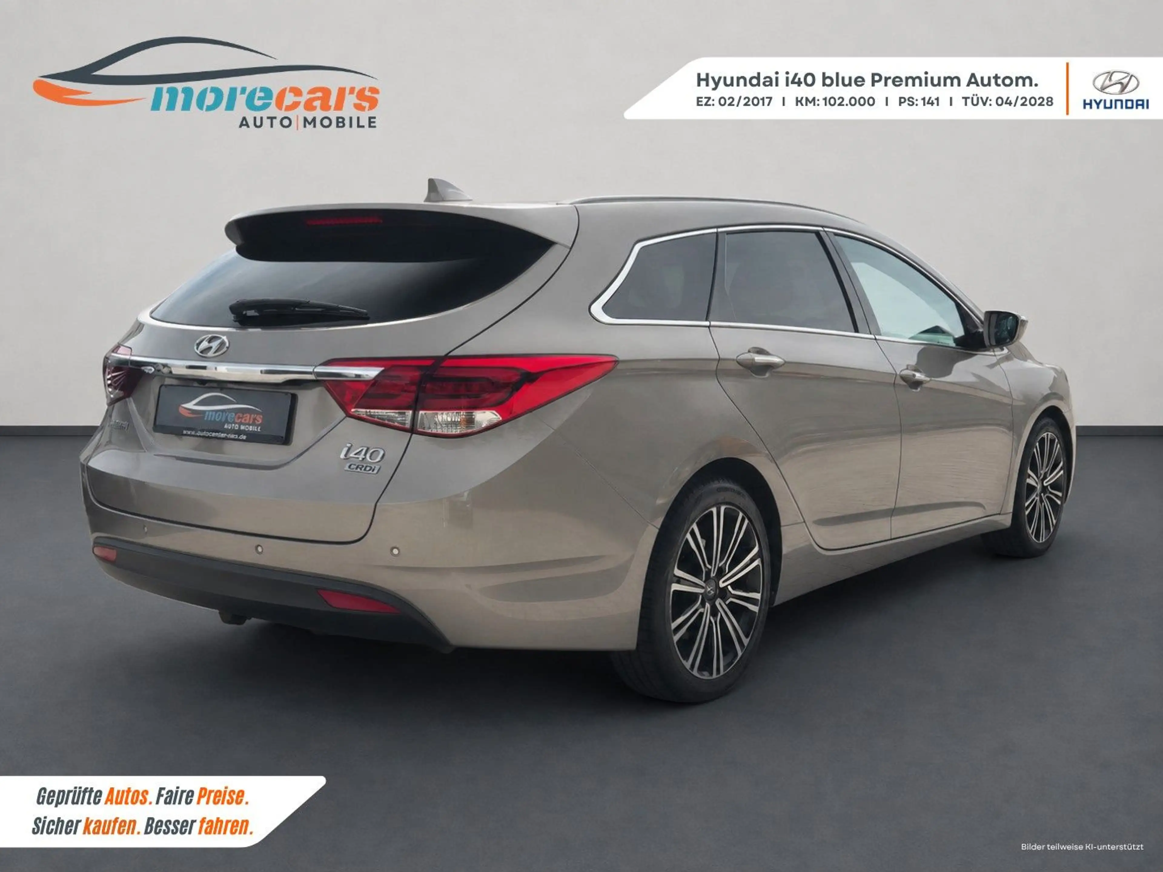 Hyundai i40 cw blue Premium Voll Pano AHK Leder Sitzbel. — photo 3