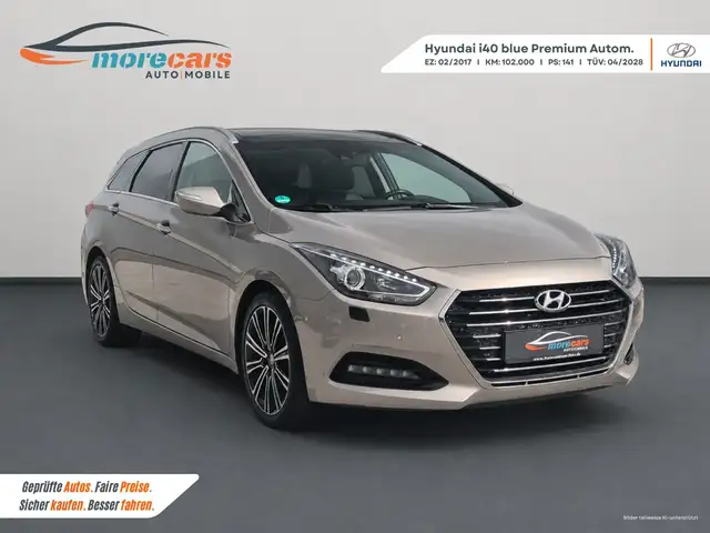 Hyundai i40 cw blue Premium Voll Pano AHK Leder Sitzbel.