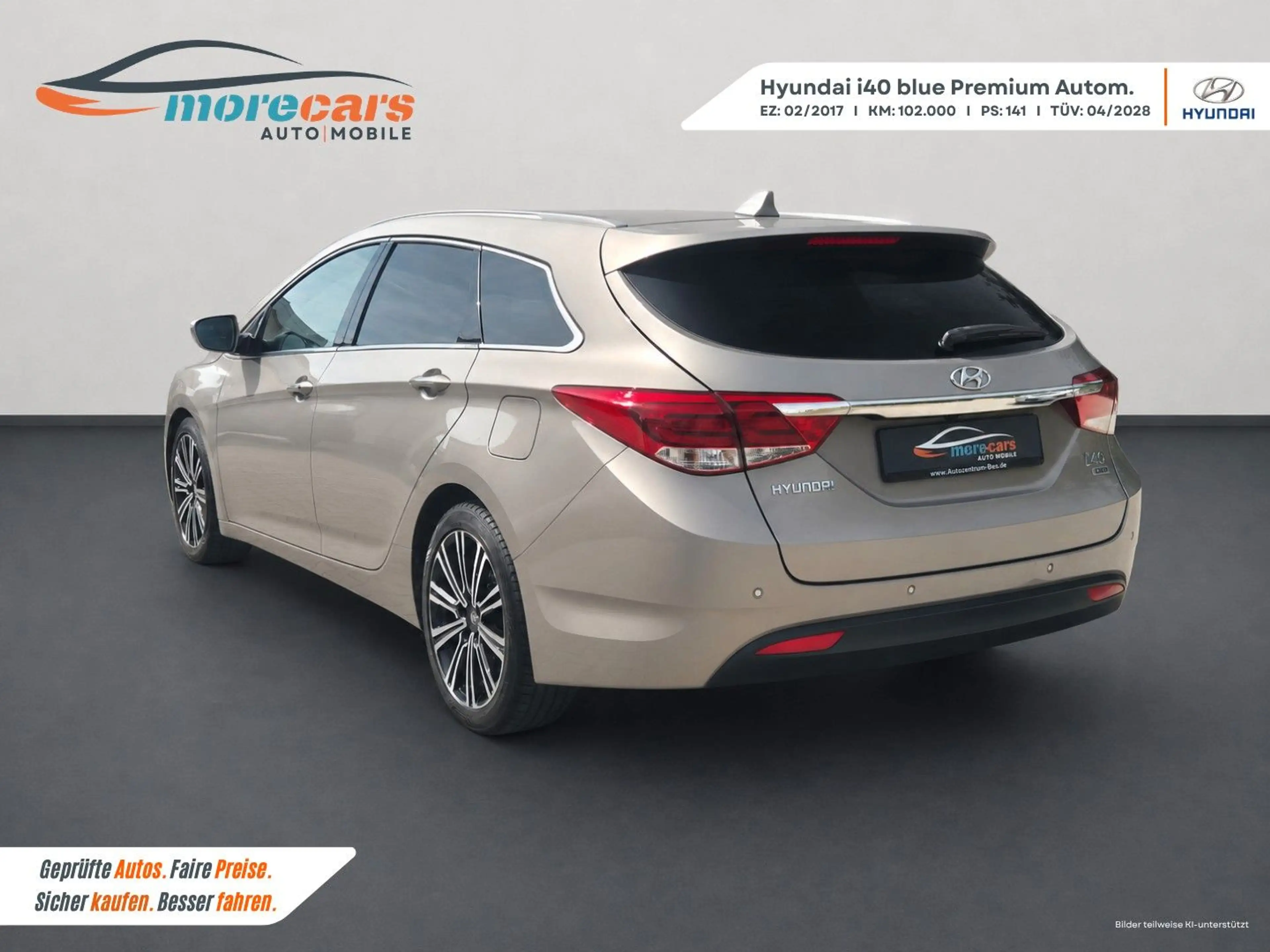 Hyundai i40 cw blue Premium Voll Pano AHK Leder Sitzbel. — photo 4