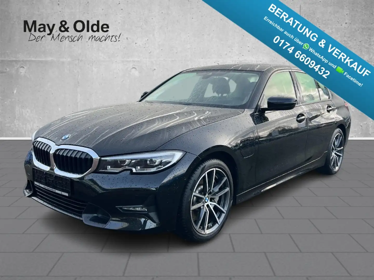 BMW 330 e Lim. Sport Line LED Navi AHK HuD Kamera Schwarz - 1
