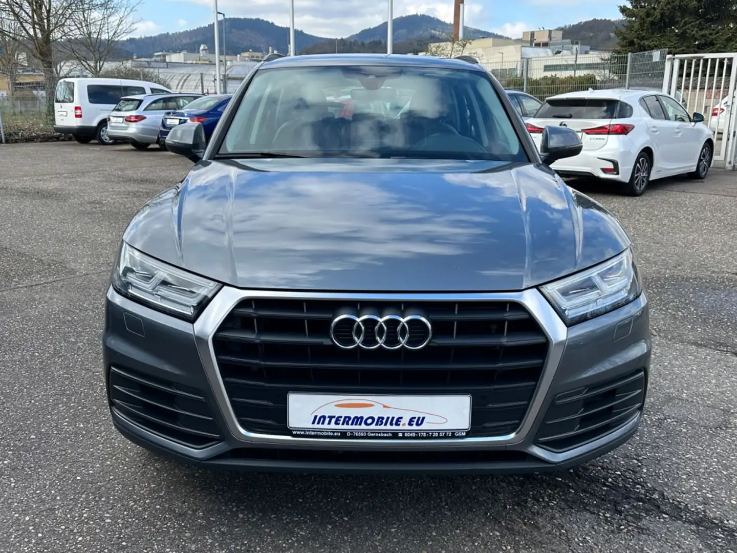 Audi Q5 2.0 TDI S-tronic LED Leder Navi AHK Euro6d** Gris - 2
