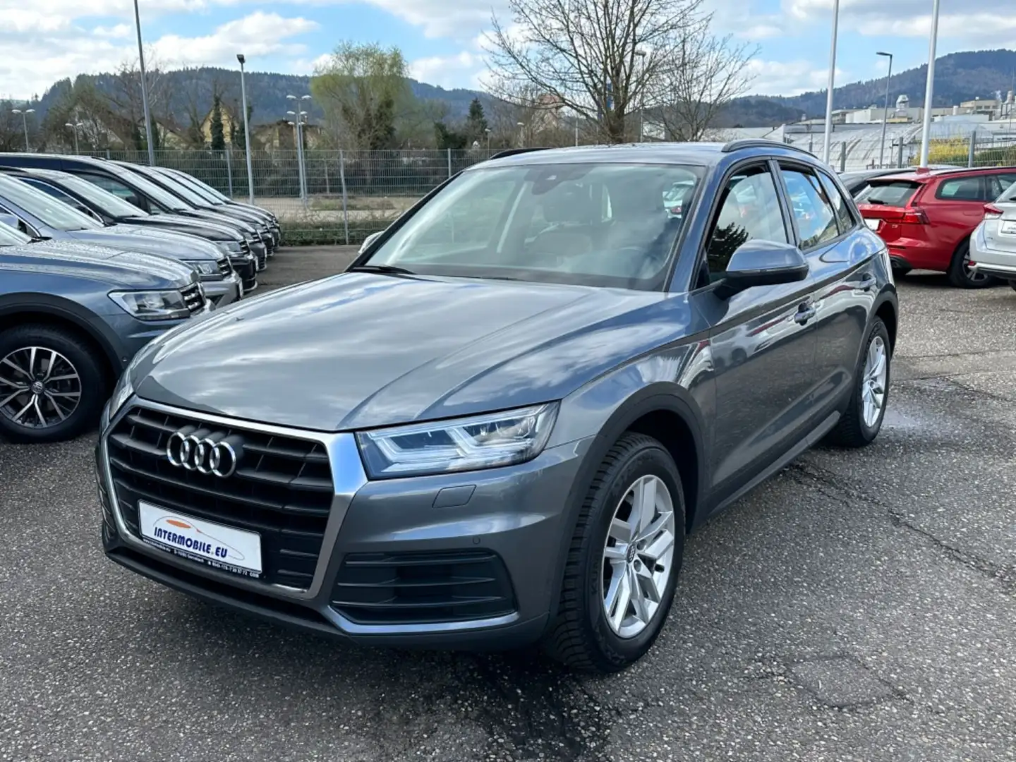 Audi Q5 2.0 TDI S-tronic LED Leder Navi AHK Euro6d** Gris - 1