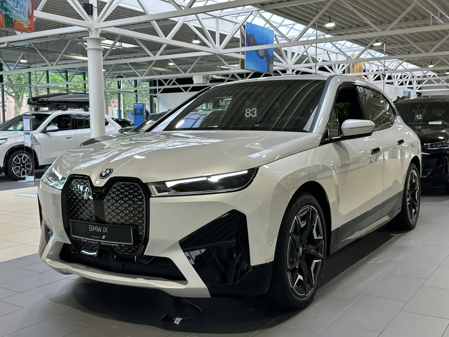 BMW iX xDrive40 H&K AHK DA Prof. Laser Sitzlüftung Sportp Weiß - 2