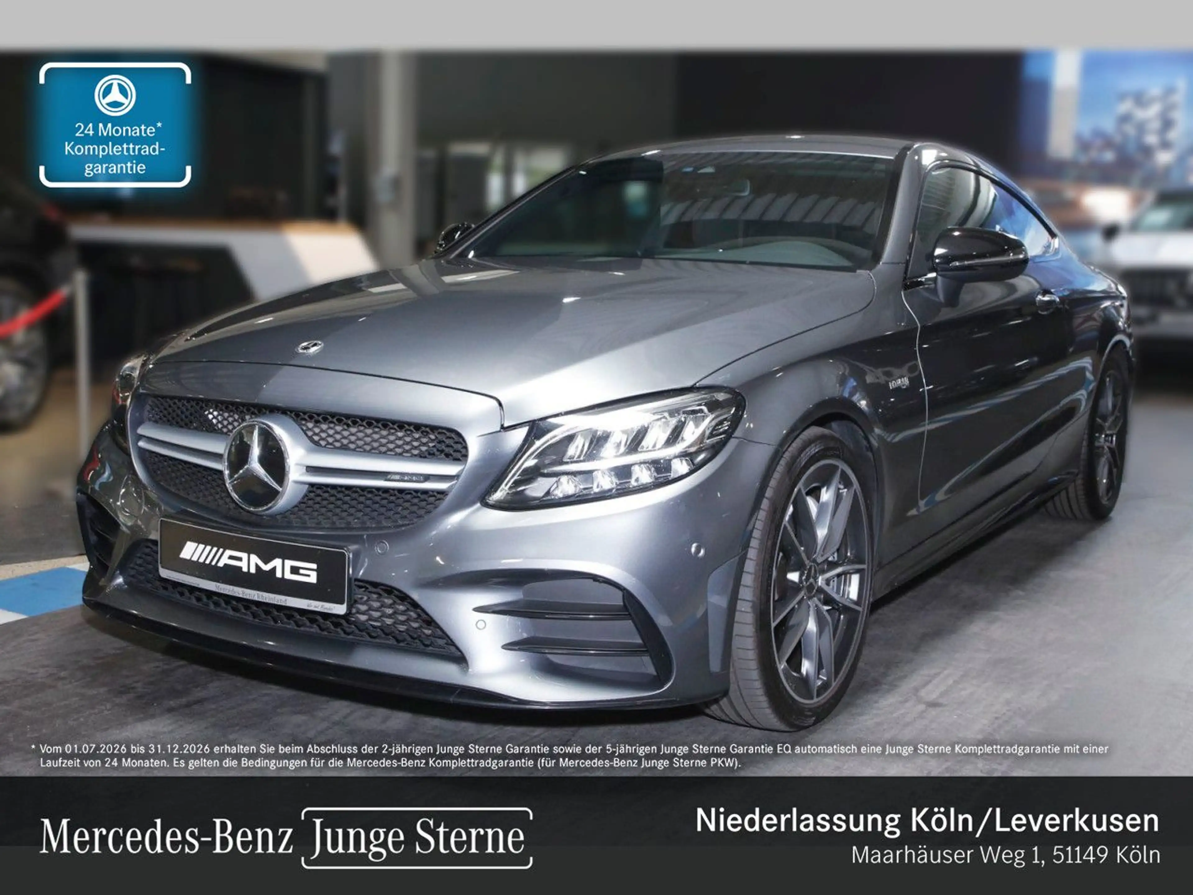 Mercedes-Benz C 43 AMG C 43 Coupé 4M AMG+NIGHT+LED+KAMERA+19"+SPUR+TOTW