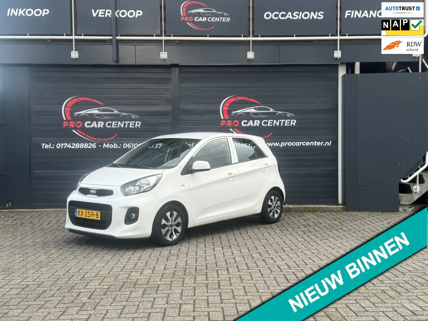 Kia Picanto 1.0 CVVT EconomyPlusLine AIRCO|CAM|NAVI|EL.RAMEN|L Blanc - 1