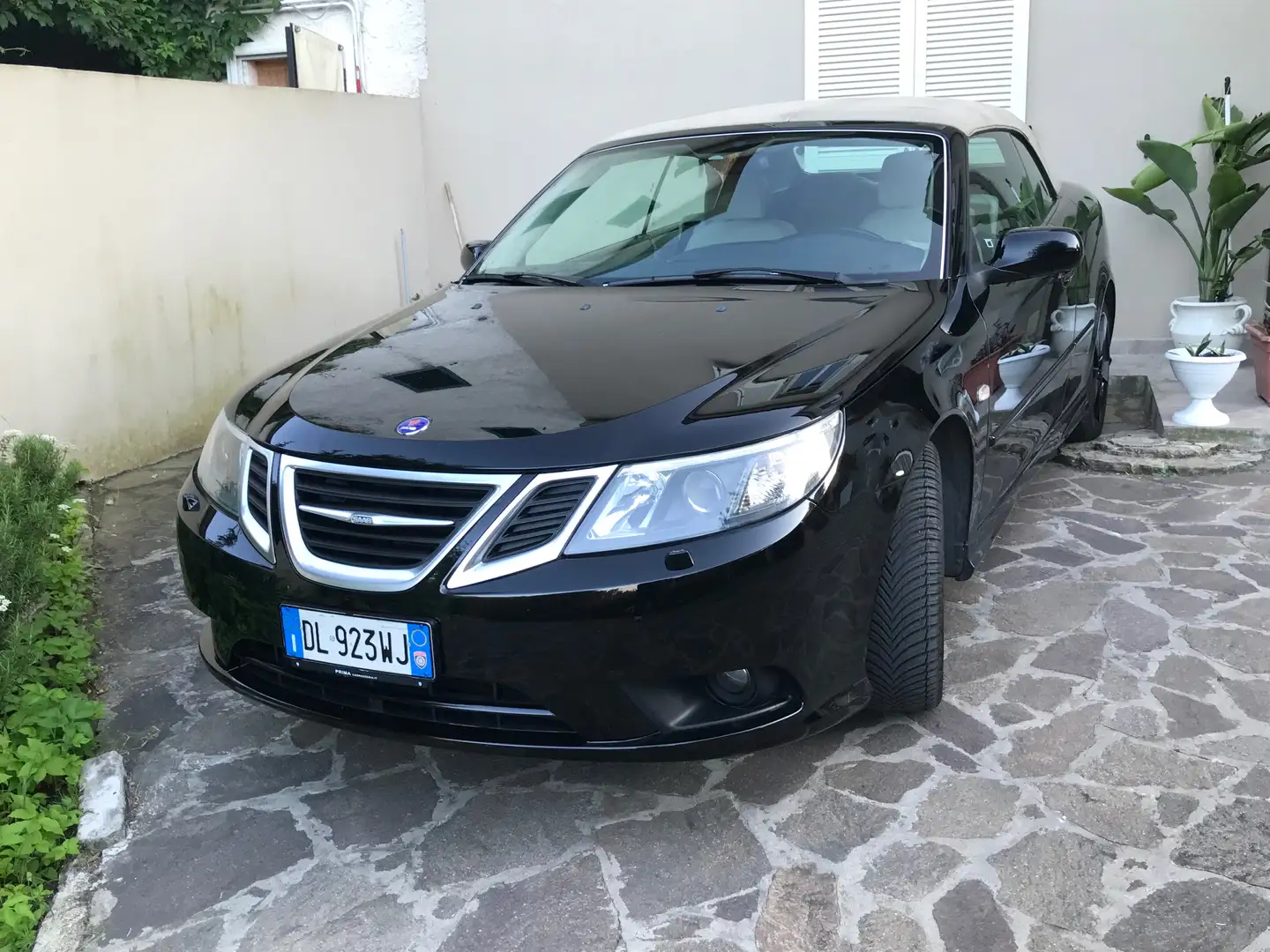 Saab 9-3 9-3 II 2008 Cabrio 1.9tid 16v Linear sentronic dpf Nero - 2