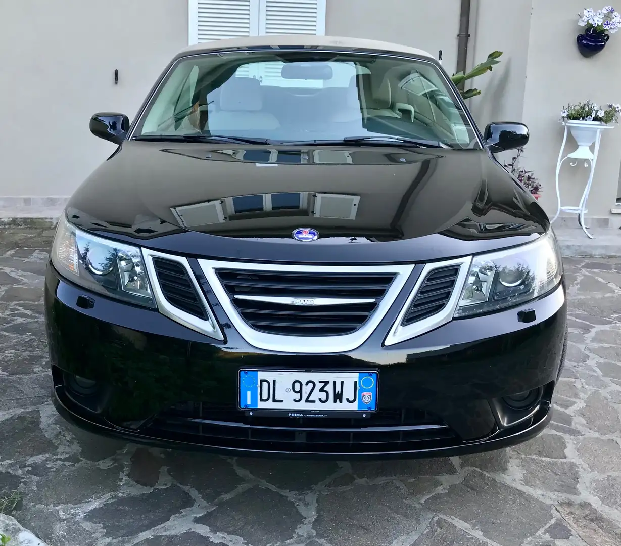 Saab 9-3 9-3 II 2008 Cabrio 1.9tid 16v Linear sentronic dpf Nero - 1