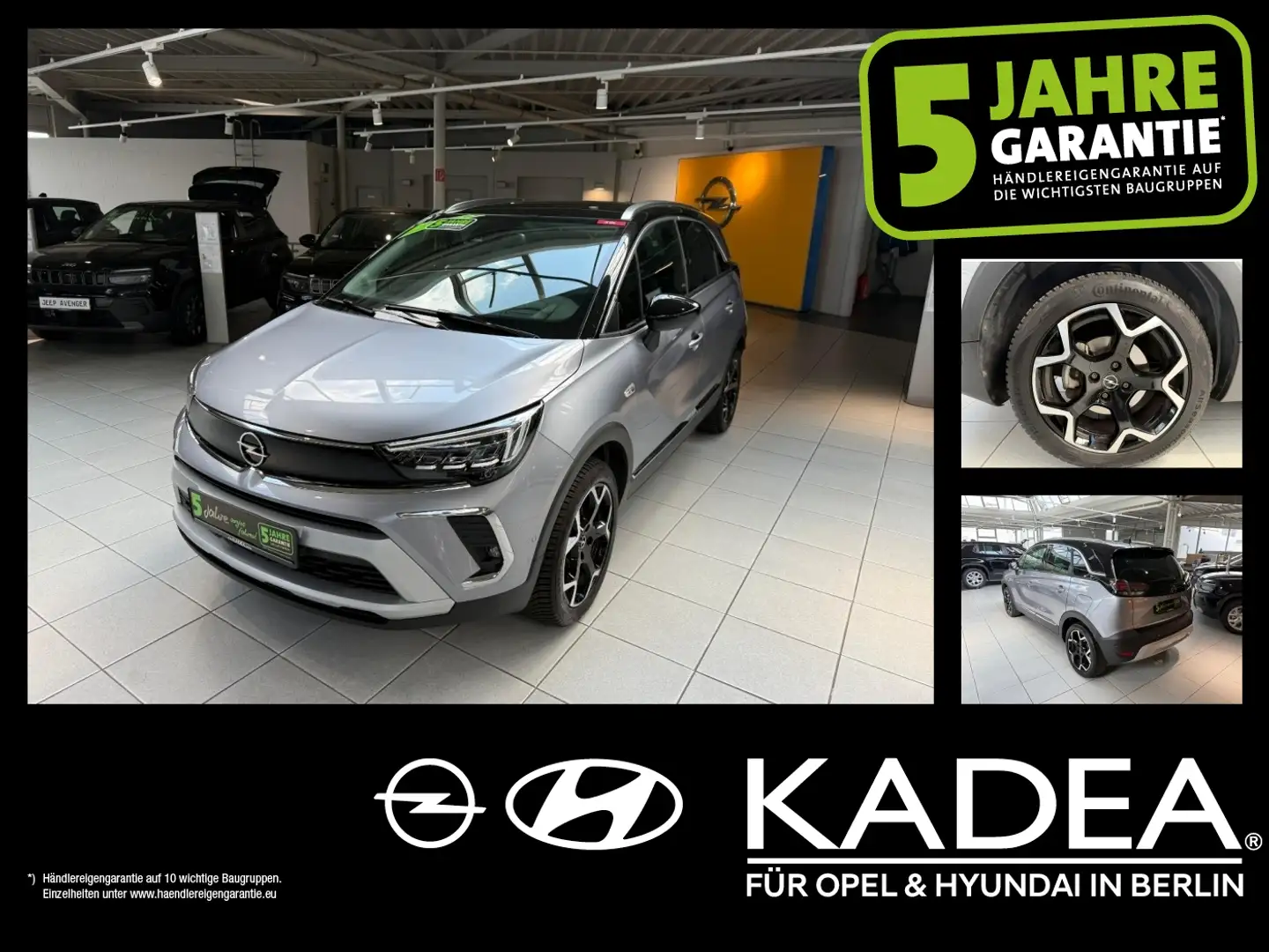 Opel Crossland 1.2 Head-Up,180°Kamera,Navi,LED,PDC,AGR Grau - 1