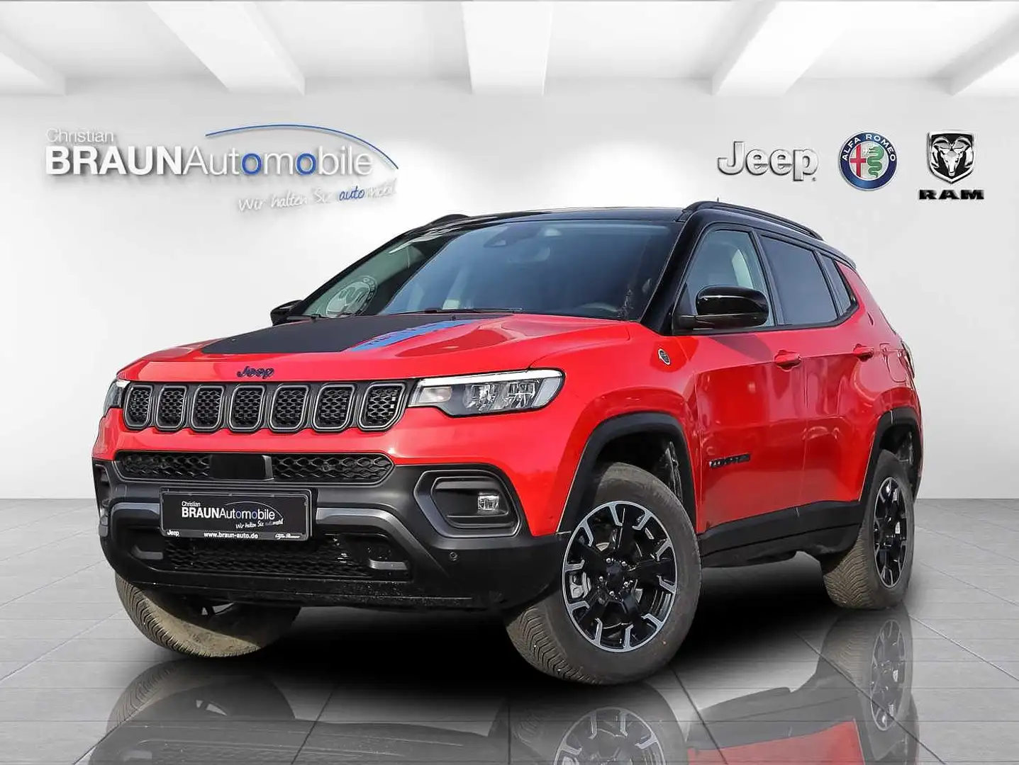 Jeep Compass PHEV MY22+ Trailhawk 4xe Rouge - 1