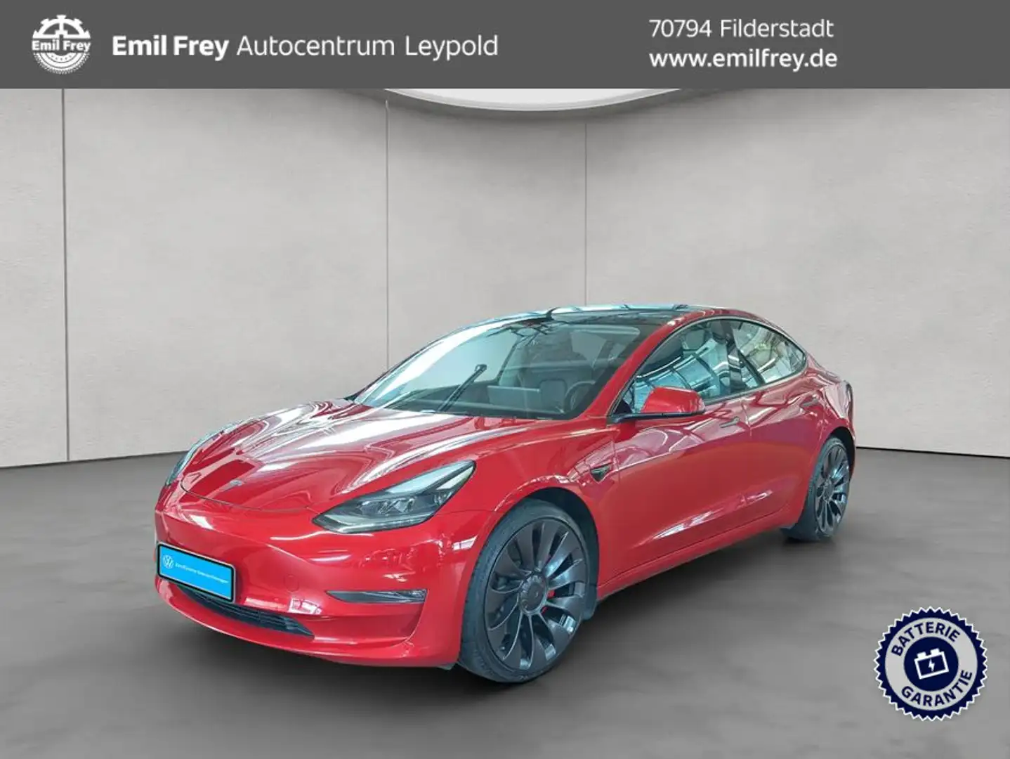 Tesla Model 3 Rouge - 1