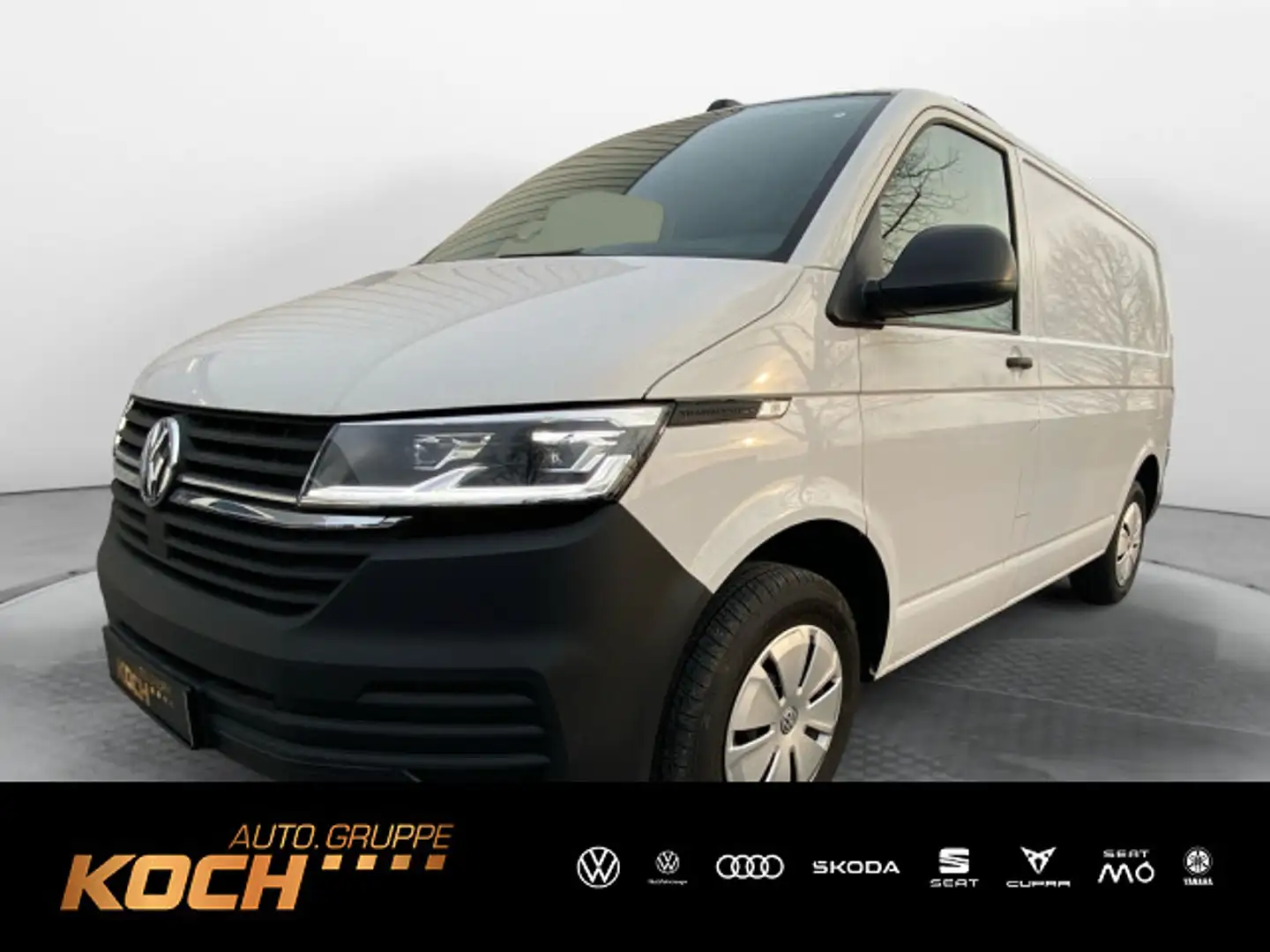 Volkswagen T6.1 Kasten TDI 110 kw NAvi Klima AHK LED Wit - 1