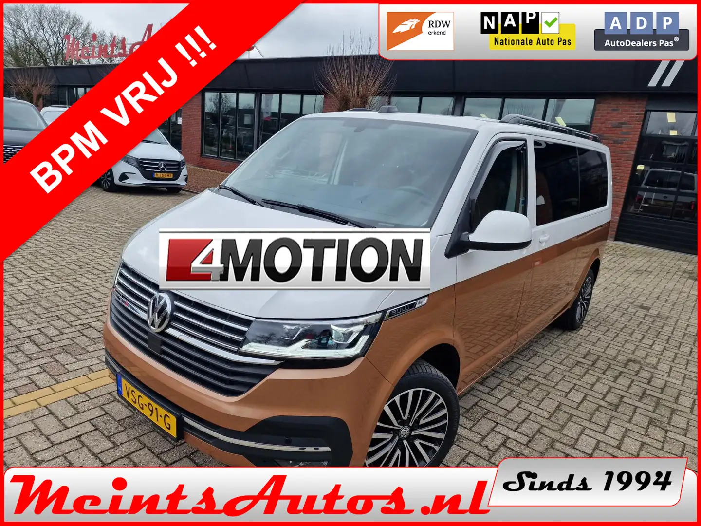 Volkswagen T6.1 Transporter 2.0 TDI 204Pk Bulli 4-MOTION DC Dubbele Cabine DSG Wit - 1