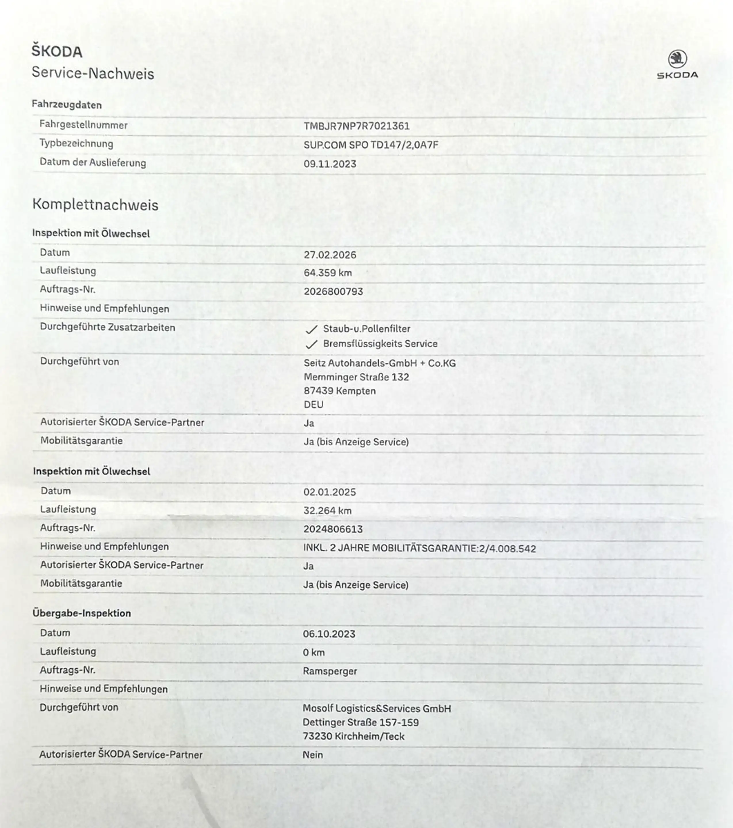 Skoda Superb Combi Sportline HAGEL DE 1H SH 19% MwSt — photo 45