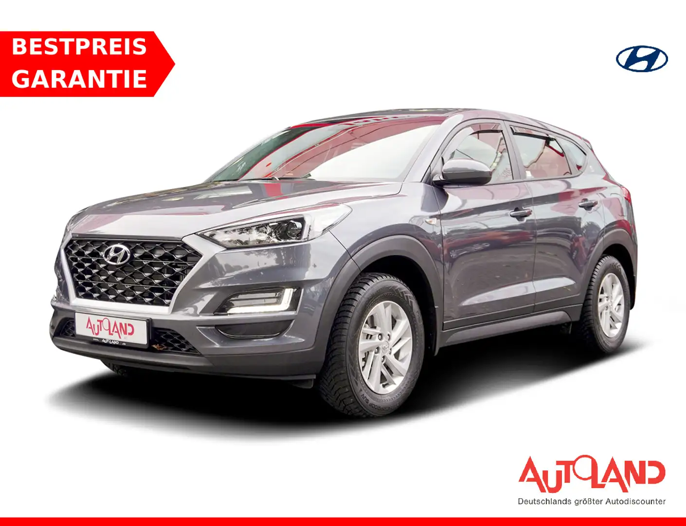 Hyundai TUCSON 1.6 T-GDI  2WD Klima AHK Sitzheizung PDC Gris - 1