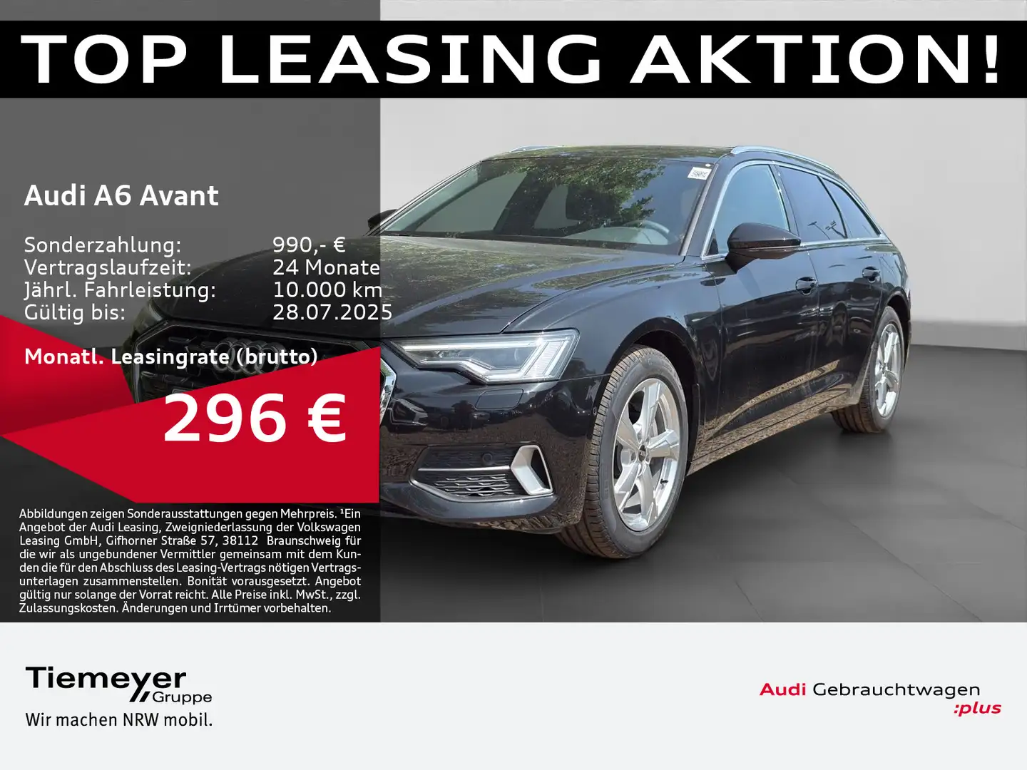 Audi A6 40 TDI Q ADVANCED LEDER MEMORY PANO AHK Schwarz - 1