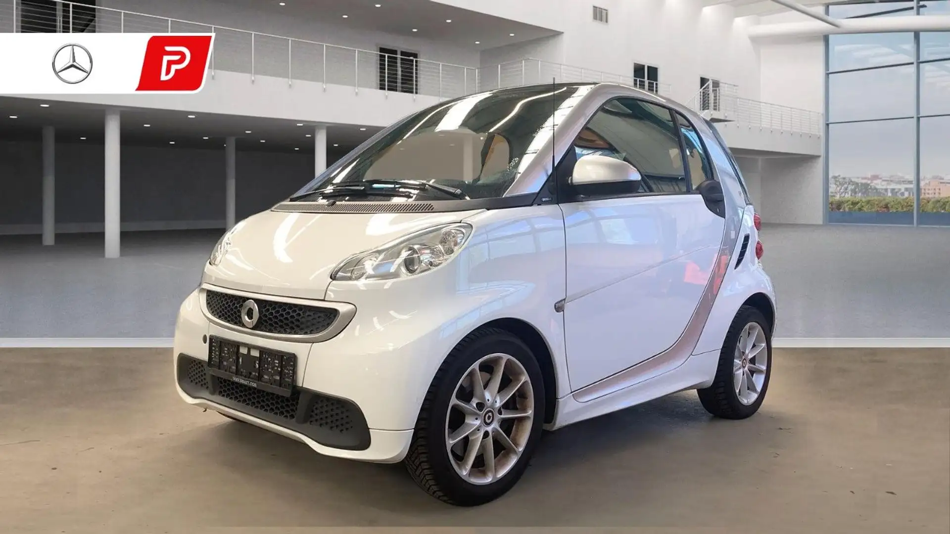smart forTwo coupe MHD Passion Klima Weiß - 1