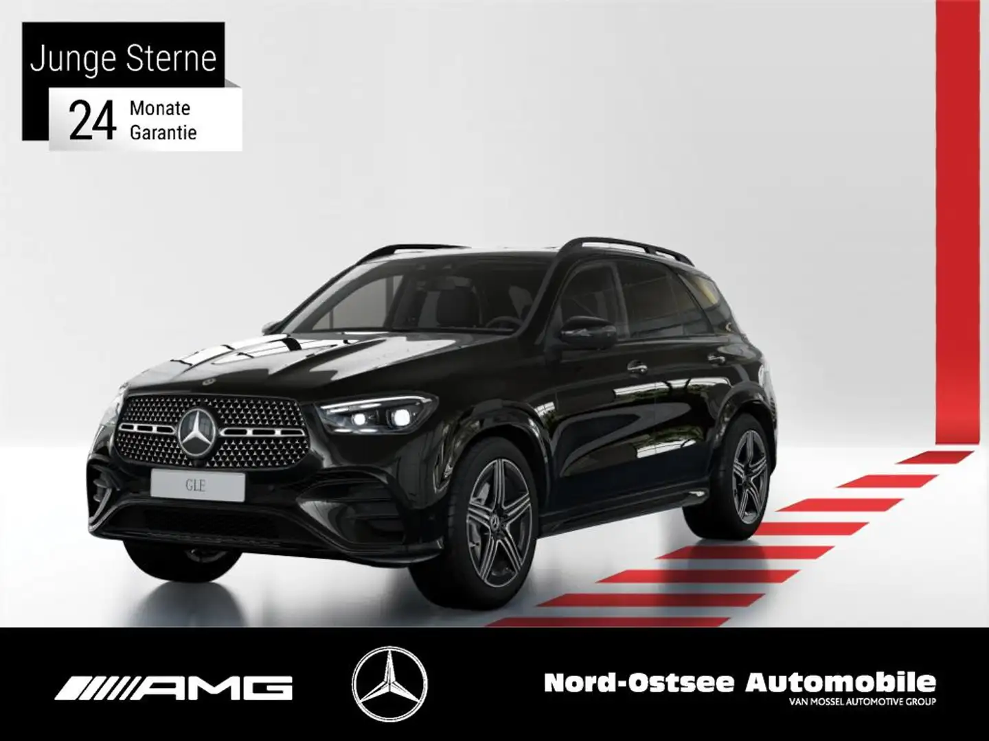 Mercedes-Benz GLE 450 d 4M AMG DISTRO NAVI 360°-KAM PANO SHZ Noir - 1