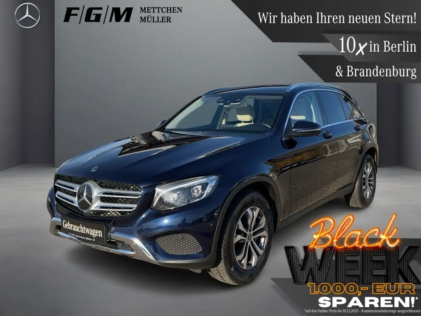 Mercedes-Benz GLC 350 d 4Matic Burm|TWA|Sitzhz|Distronic|Kam Blauw - 1