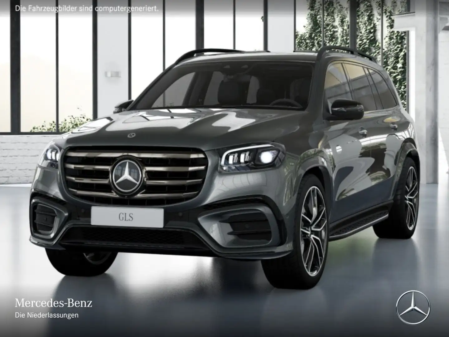 Mercedes-Benz GLS 450 d 4M AMG+NIGHT+PANO+360+AHK+MULTIBEAM+SPUR Gris - 2