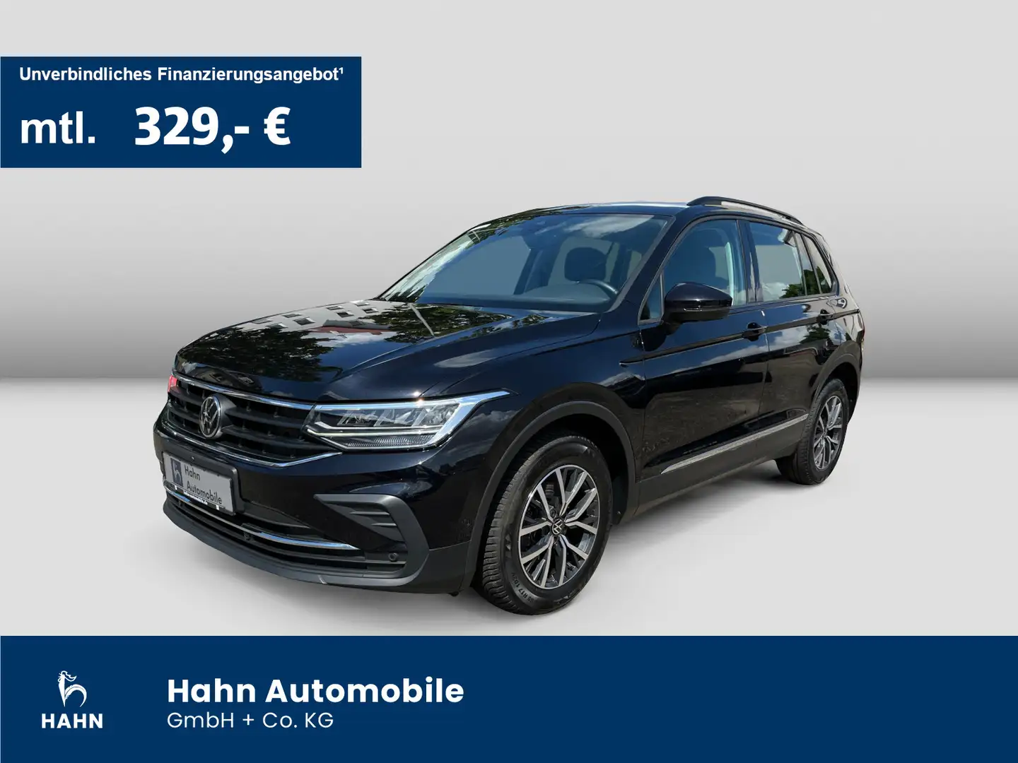 Volkswagen Tiguan 2.0TDI Life AHK LED 360° Navi Lenrkadh Schwarz - 1