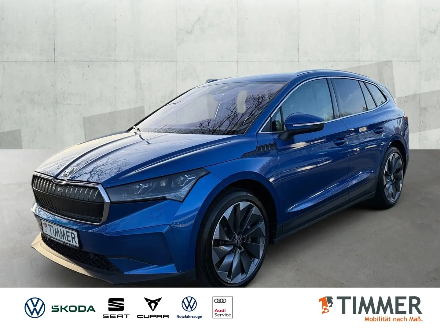 Skoda Enyaq iV 80 SUITE +AHK +MATRIX +RKAM +LEDER +LM NAVI + Blau - 1