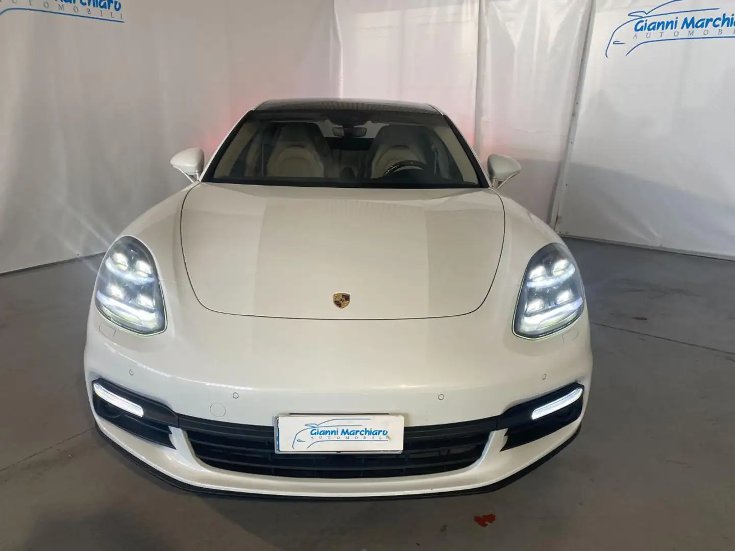 Porsche Panamera 2.9 4 E-Hybrid TETTO-MATRIX-ACC-VENTILATI-BOSE Bianco - 2