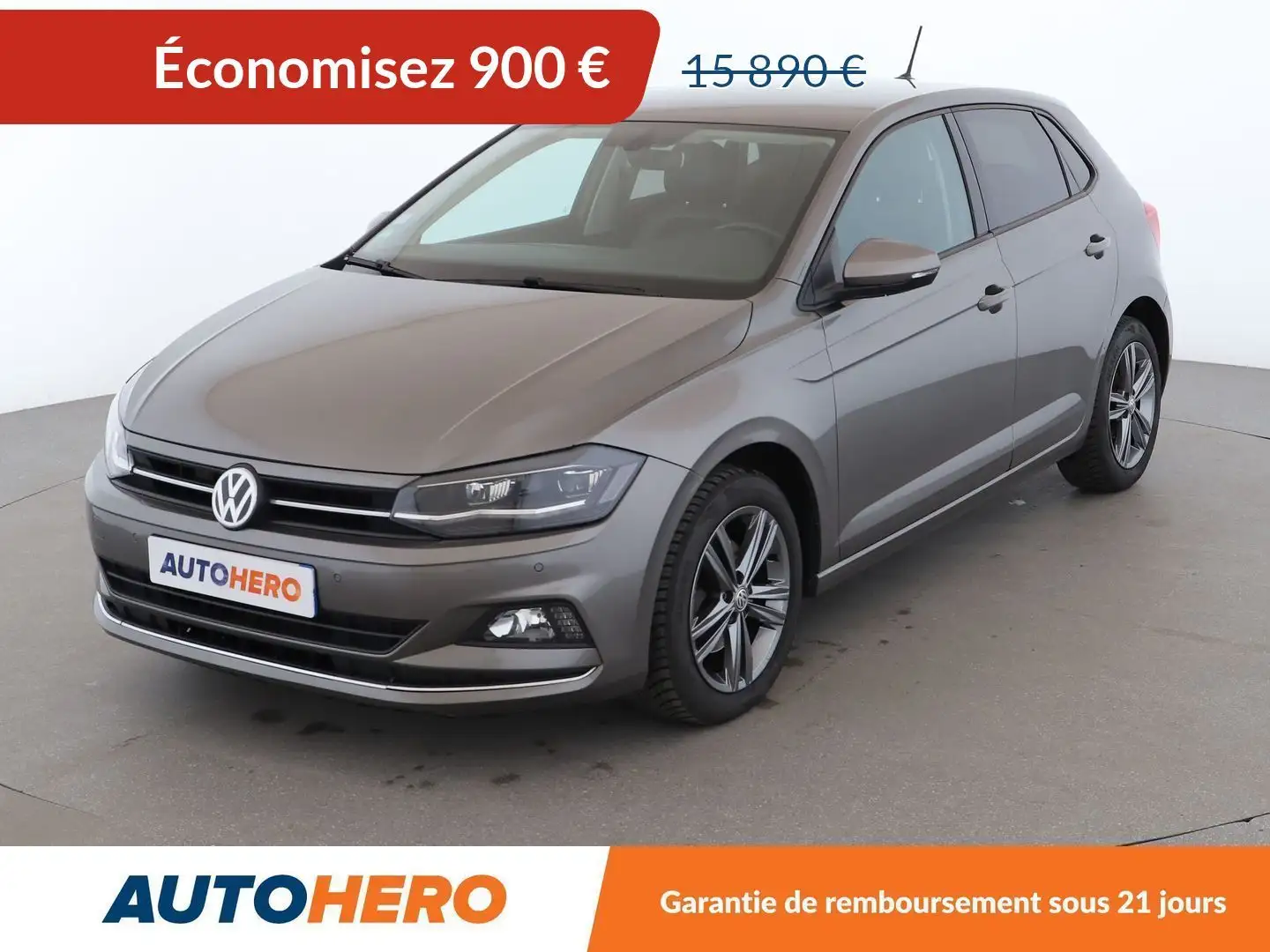 Volkswagen Polo 1.0 TSI Carat DSG7 Gris - 1