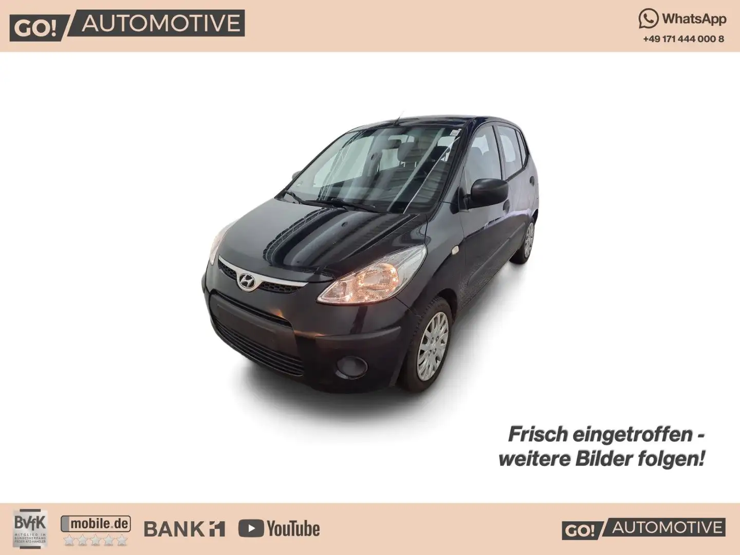 Hyundai i10 Edition+5-Türer+ZV+TÜV NEU! Schwarz - 1