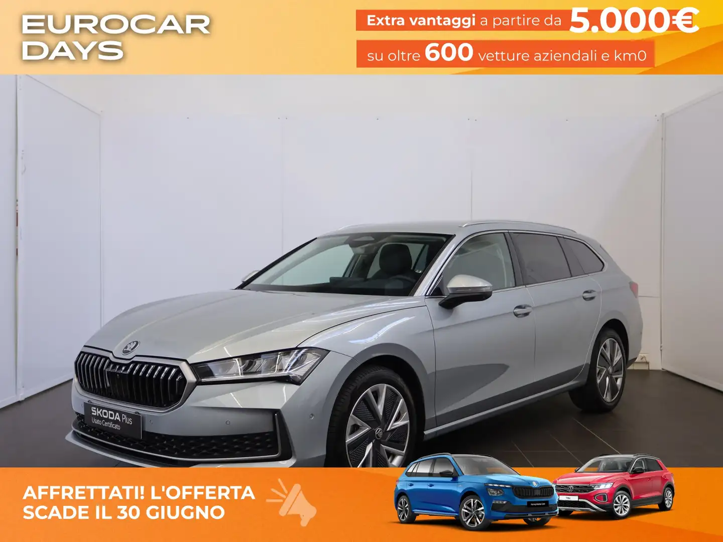Skoda Superb wagon 2.0 tdi style 150cv dsg Argento - 1
