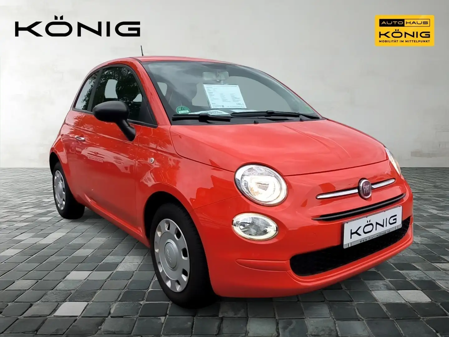 Fiat 500 MY21 1.0 CULT*KLIMA*SOUND*TEMPOMAT*ALLWETTER Orange - 2