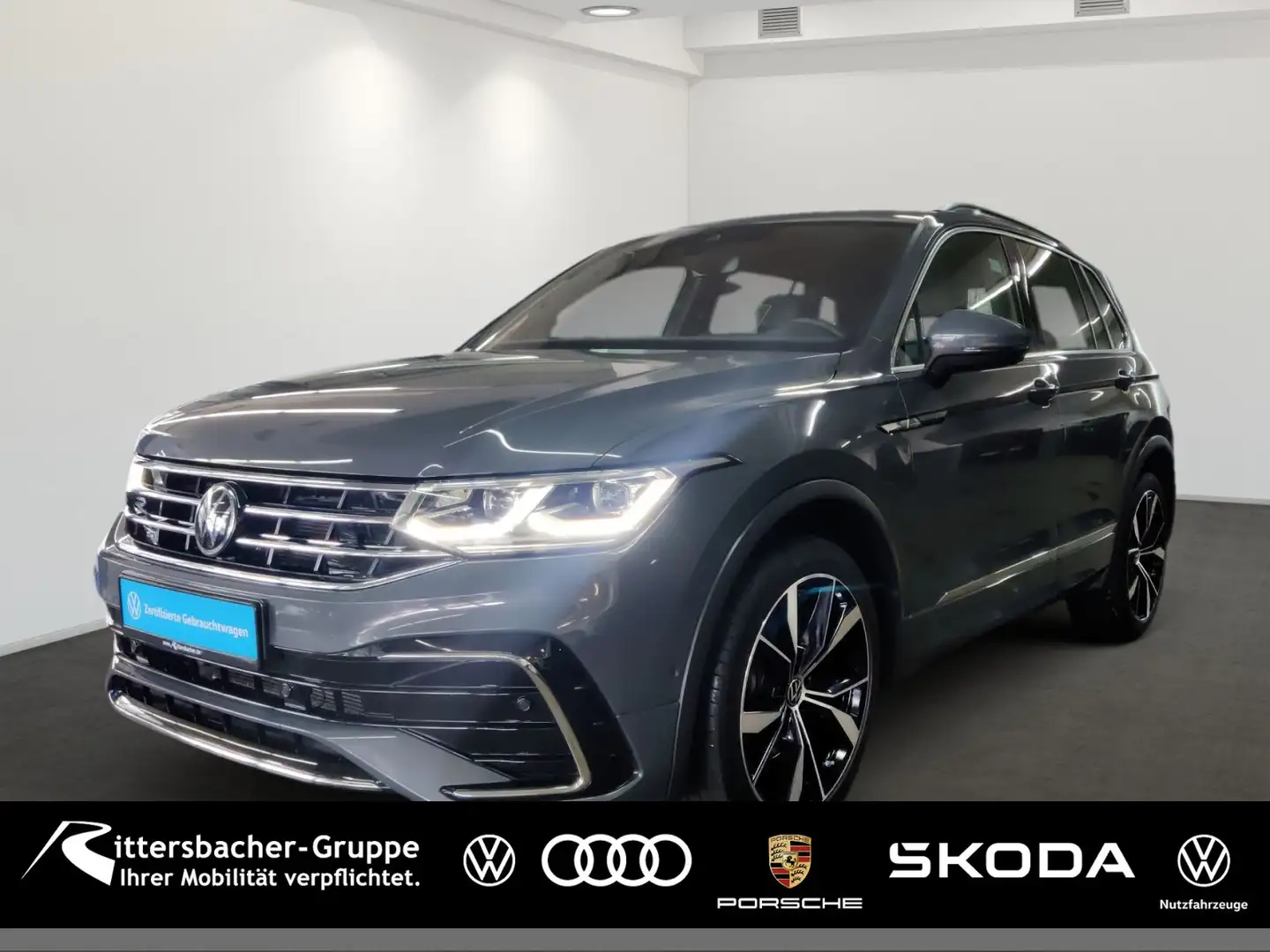 Volkswagen Tiguan 2.0TDI RLine Matrix LED HuD el Heckklappe Gris - 1