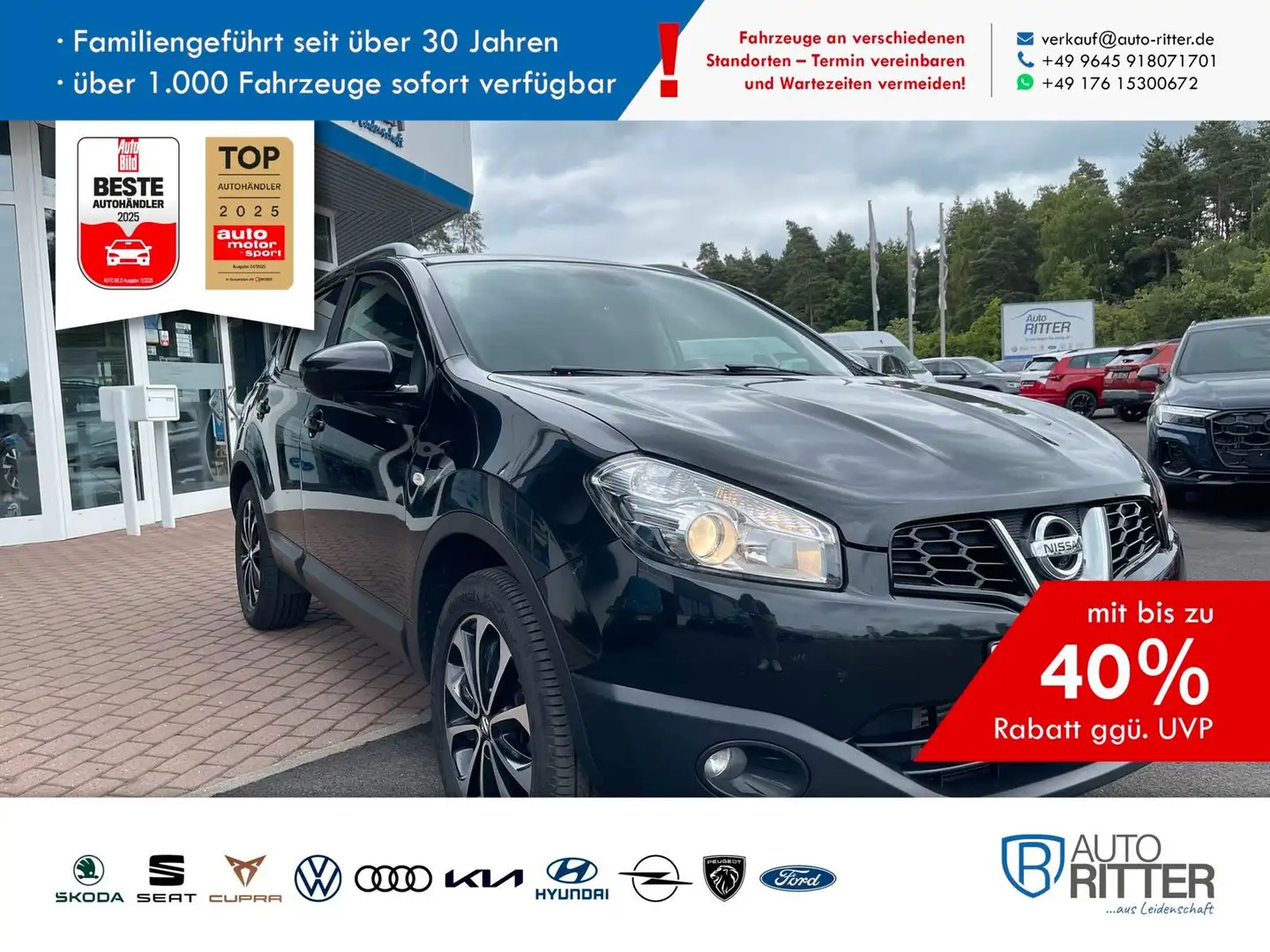 Nissan Qashqai 1.6 dCi I-Way 4x4 Schwarz - 1