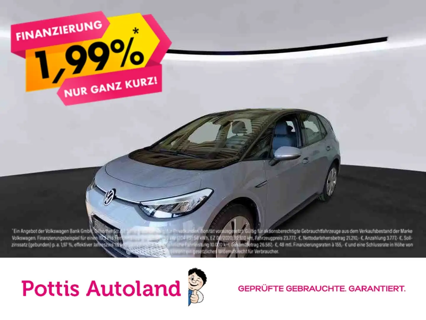 Volkswagen ID.3 PURE PERFORMANCE NAVI PDC LED DAB+ Grau - 1