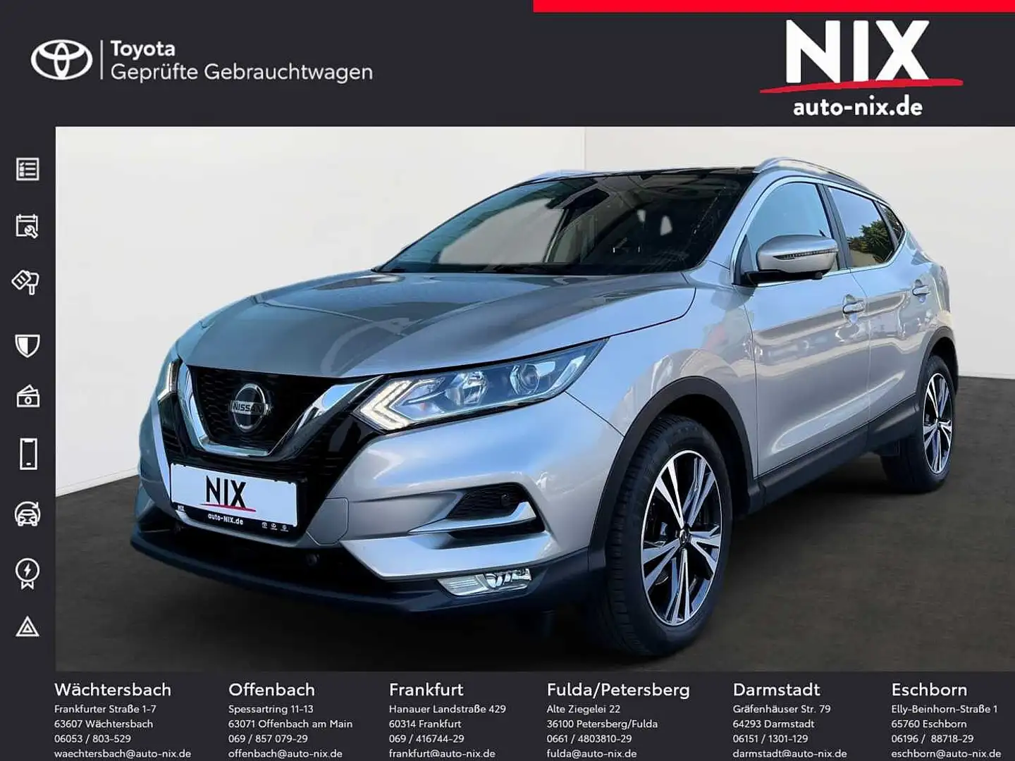 Nissan Qashqai 1.3 DIG-T DCT TEKNA NAVI Argent - 1
