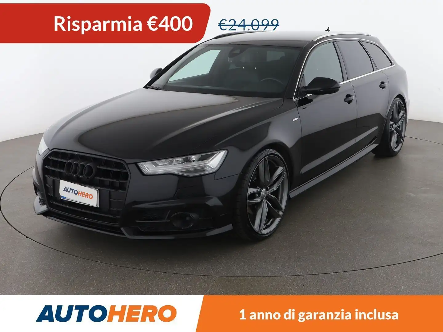 Audi A6 2.0 TDI Business Avant 190 CV Zwart - 1