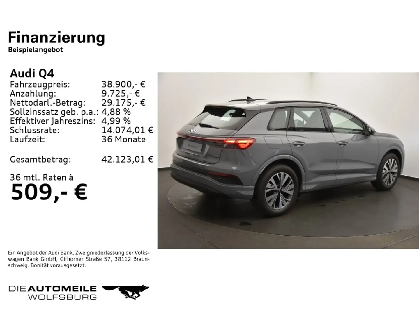 Audi Q4 e-tron 45 e-tron quattro Gris - 2