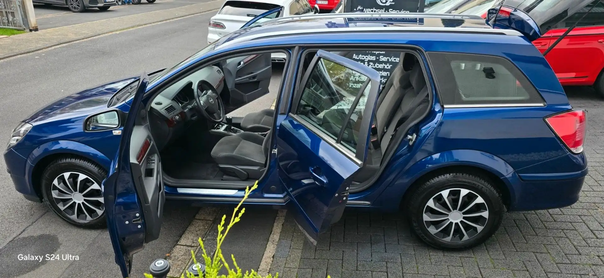 Opel Astra H Caravan Elegance 1 HAND Wenig Km TÜV NEU Blau - 2