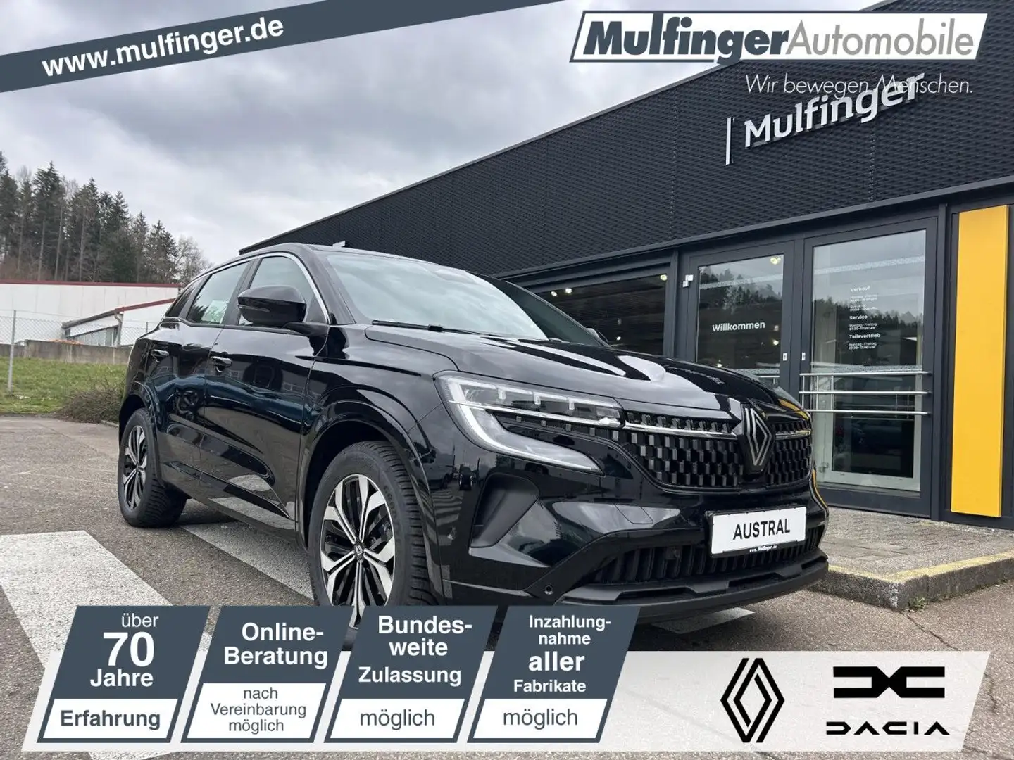 Renault Austral Evolution Mild Hybrid 160 Automatik LED Schwarz - 1