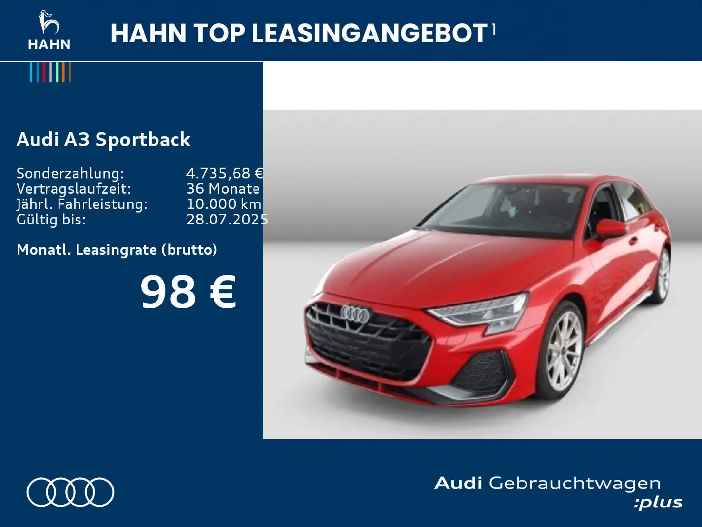 Audi A3 35 TFSI S line LED CAM Navi Sitzh Rot - 2
