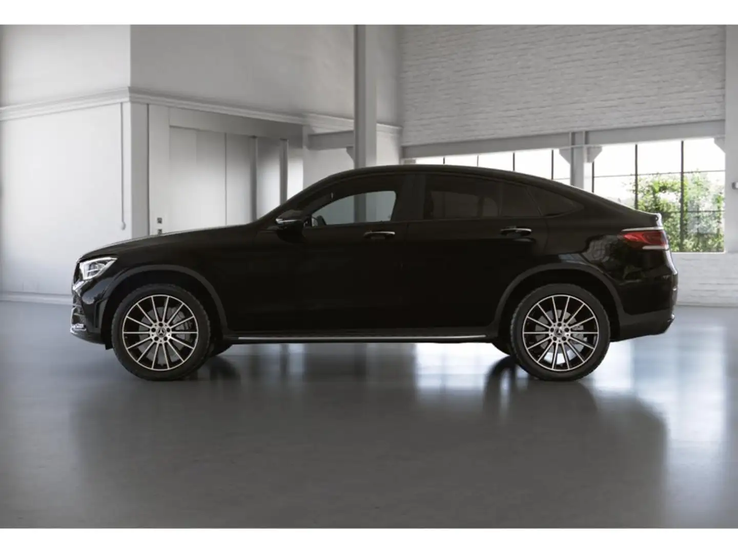 Mercedes-Benz GLC 300 e 4M Coupé AMG AHK+DISTR+TOTWINKEL+20" Schwarz - 2