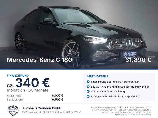 Mercedes-Benz C 180 9G Tronic Avantgarde Pano/STHZ/Leder