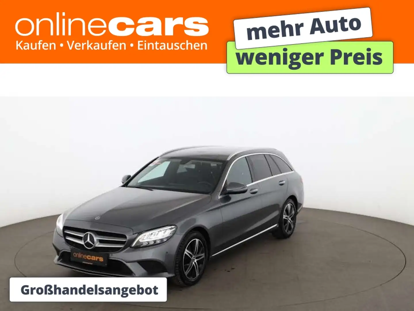 Mercedes-Benz C 200 d T Avantgarde Aut LED LEDER NAVI SITZHZG Grau - 1