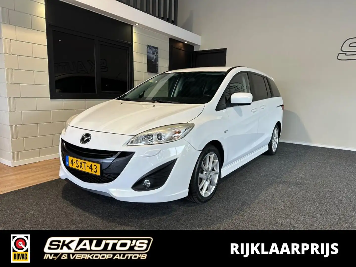 Mazda 5 2.0 EXECUTIVE 7-PERSOONS LEDER PDC CRUISE STOELV N Blanco - 1