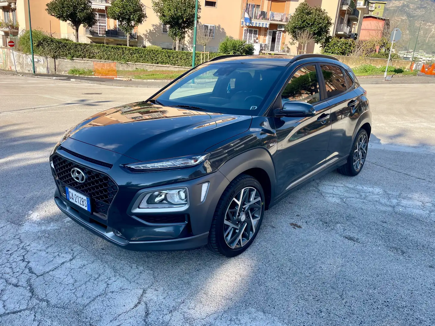 Hyundai KONA Kona I 2017 1.6 hev Xprime Techno Pack 2wd dct Grigio - 2