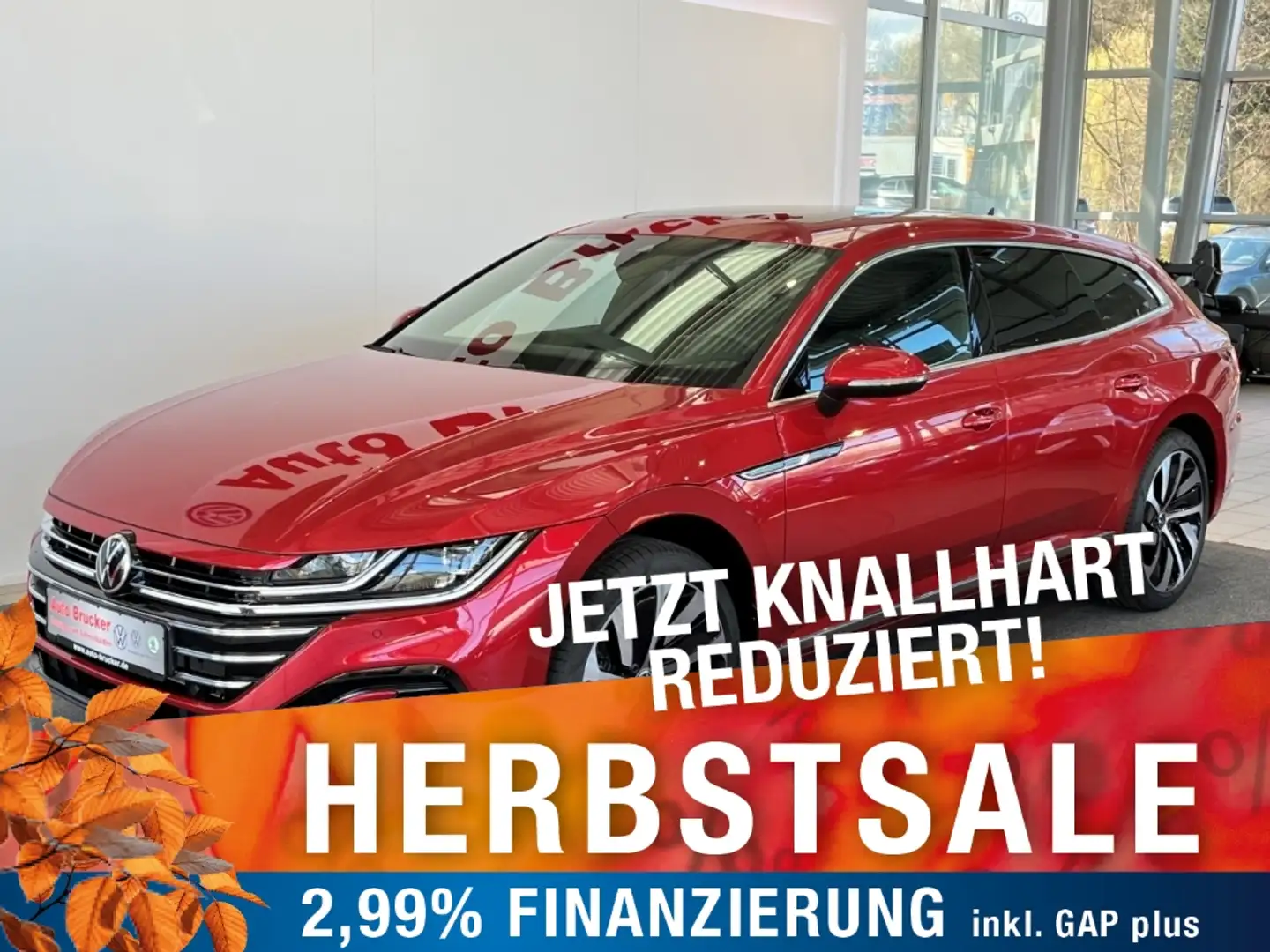 Volkswagen Arteon Shooting Brake R-Line 2.0 TDI+DSG+LED+Pano+Navi+SH Rosso - 1