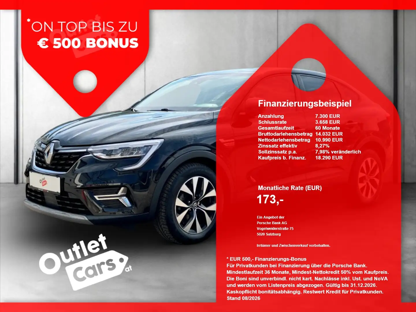 Renault Arkana 1.3 TCe ASSIST+LED+NAVI+PDC+KLIMAAUTOMATIK Schwarz - 1