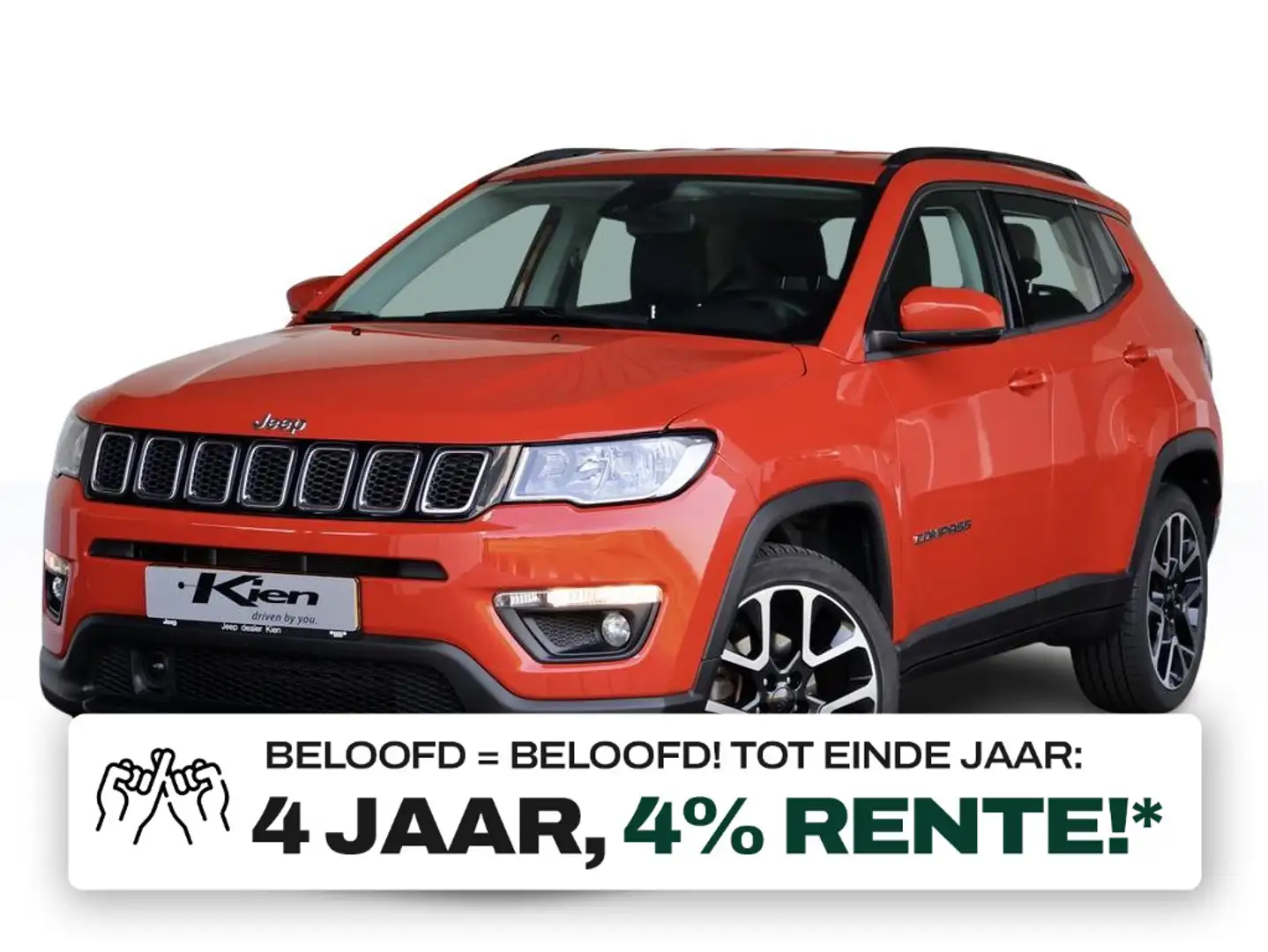 Jeep Compass 1.3T Sport | Automaat | 19" | Navi | Trekhaak | Rood - 1