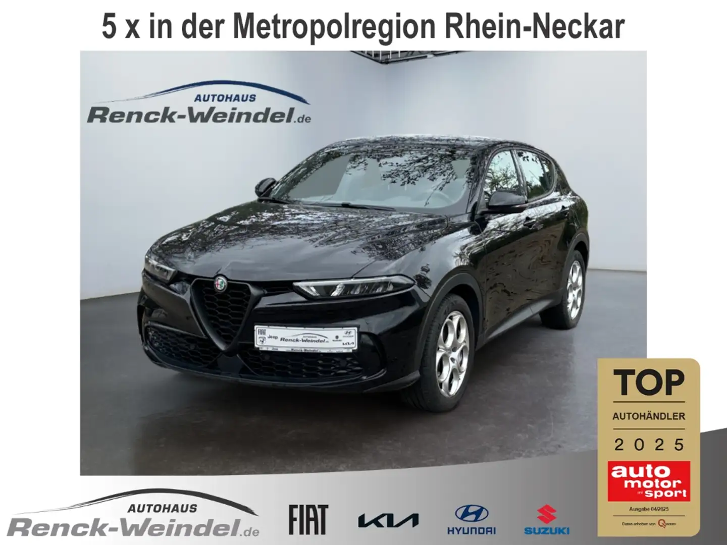 Alfa Romeo Tonale Sprint 1.5 T LED Sperrdiff. Navi ACC El. Heckklapp Zwart - 1