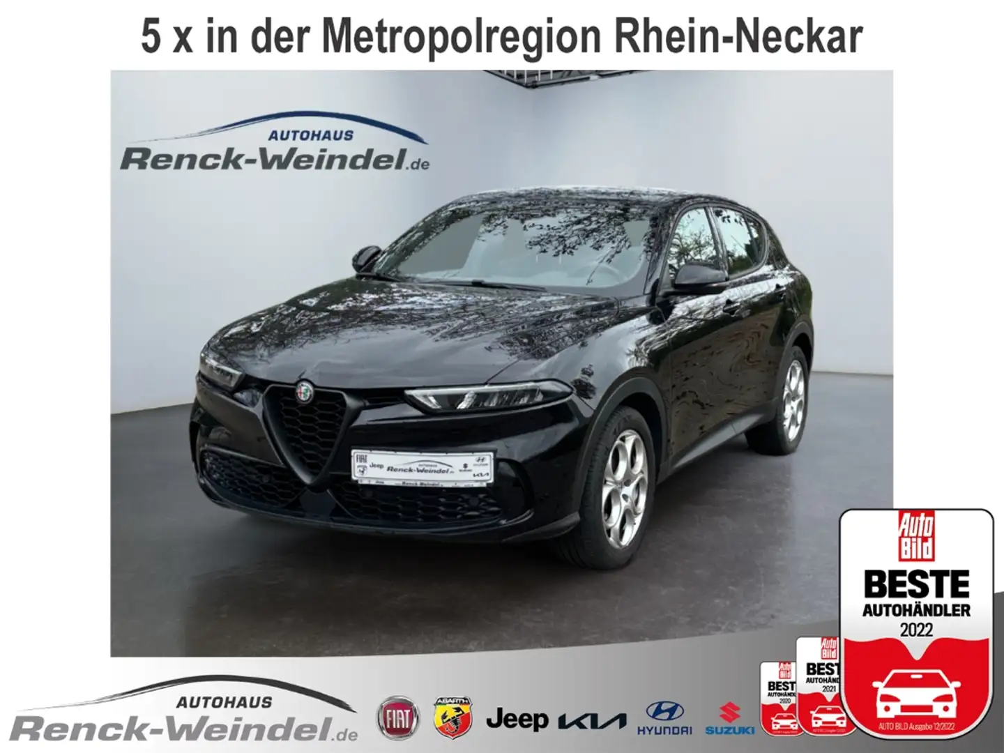 Alfa Romeo Tonale Sprint 1.5 T LED Sperrdiff. Navi ACC El. Heckklapp Schwarz - 1