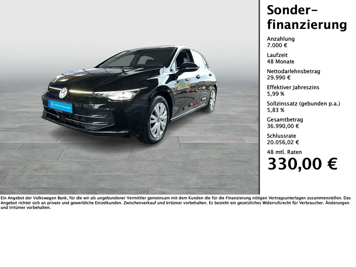 Volkswagen Golf Style 2.0 TDI DSG MATRIX-LED+KAMERA+HUD+ACC Schwarz - 1